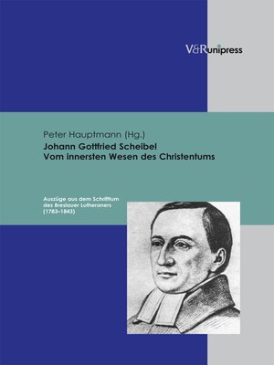 cover image of Johann Gottfried Scheibel. Vom innersten Wesen des Christentums